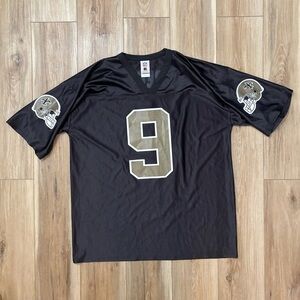 VTG Drew Brees #9 New Orleans Saints NFL Players Inc. Throwback Jersey Mens XL